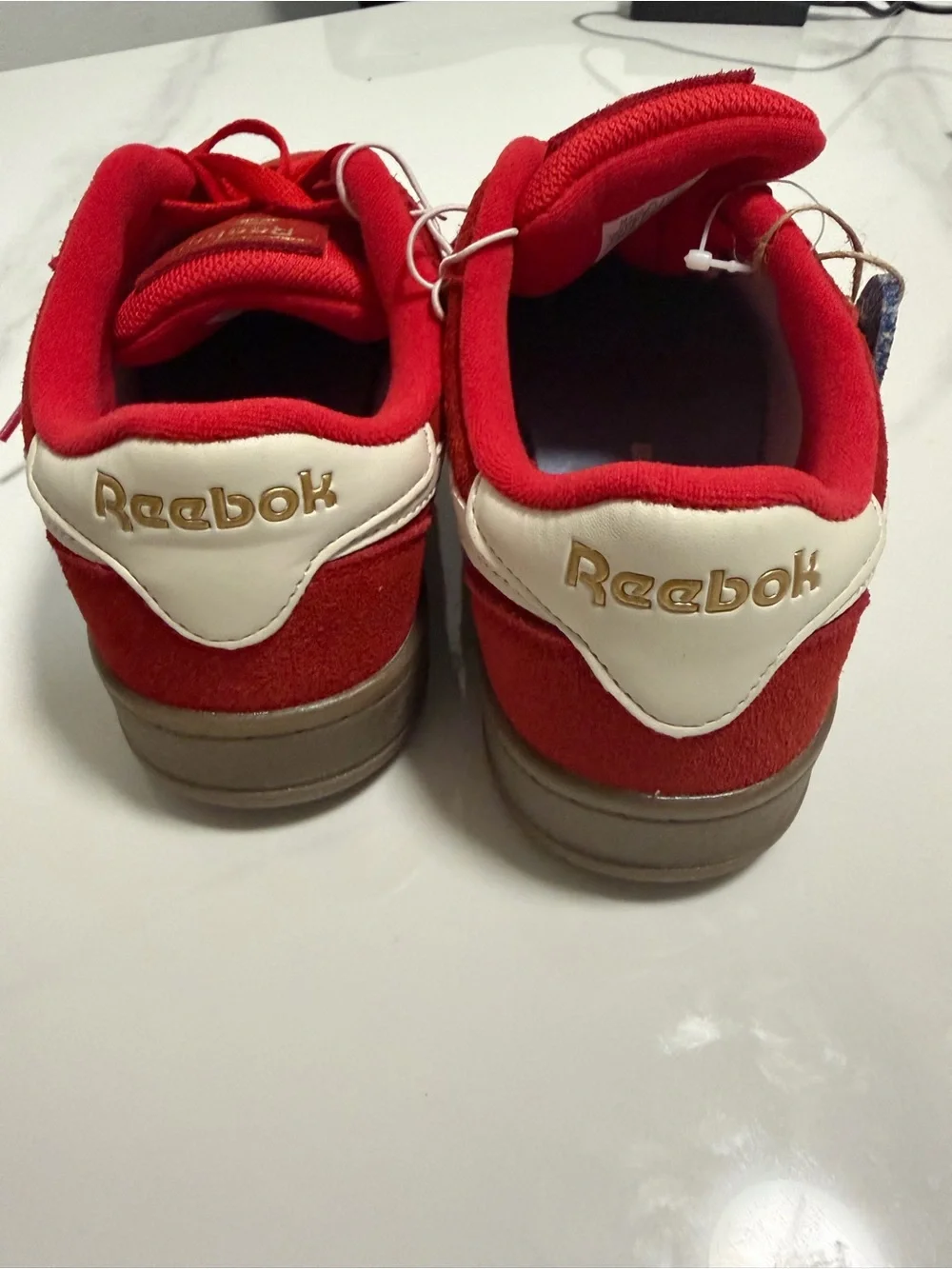Reebok Red Suede Gum Sole Retro Sneakers Women’s 7.5 NWT